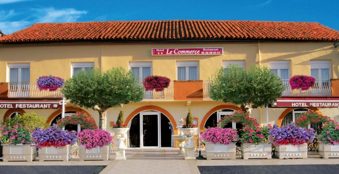 Hotel-Restaurant Le Commerce Nogaro Exterior photo
